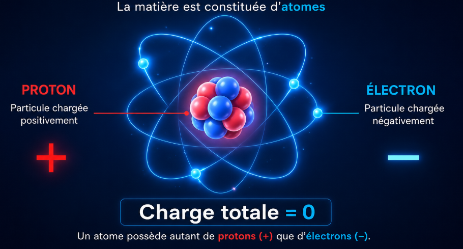 Neutralité électrique d'un atome